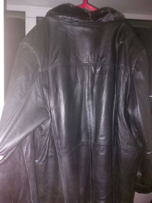 Куртка дубленка шкіряна