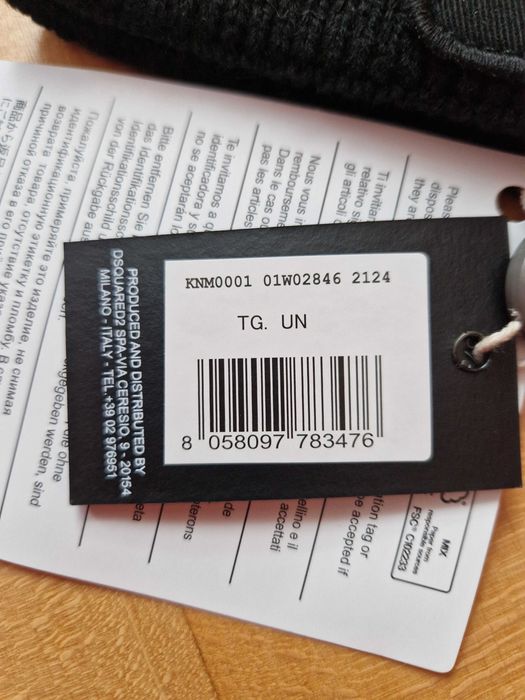 Dsq2 Dsquared2 czapka zimowa jesienna