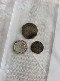 3 monety węgierskie, 3 szelągi ryskie, 3 pfennigi