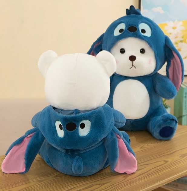 Ведмедик стіч у костюмі 55см, М'яка іграшка стіч ведмедик