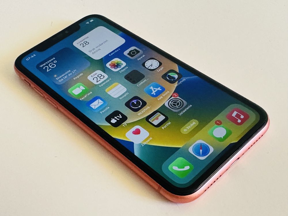 Apple iPhone XR 64GB Coral Bez Blokad Super Stan