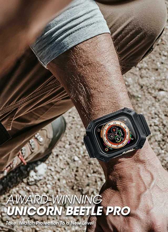 Чехол со стеклом и ремешок SUPCASE Чехол для Apple Watch Ultra 49