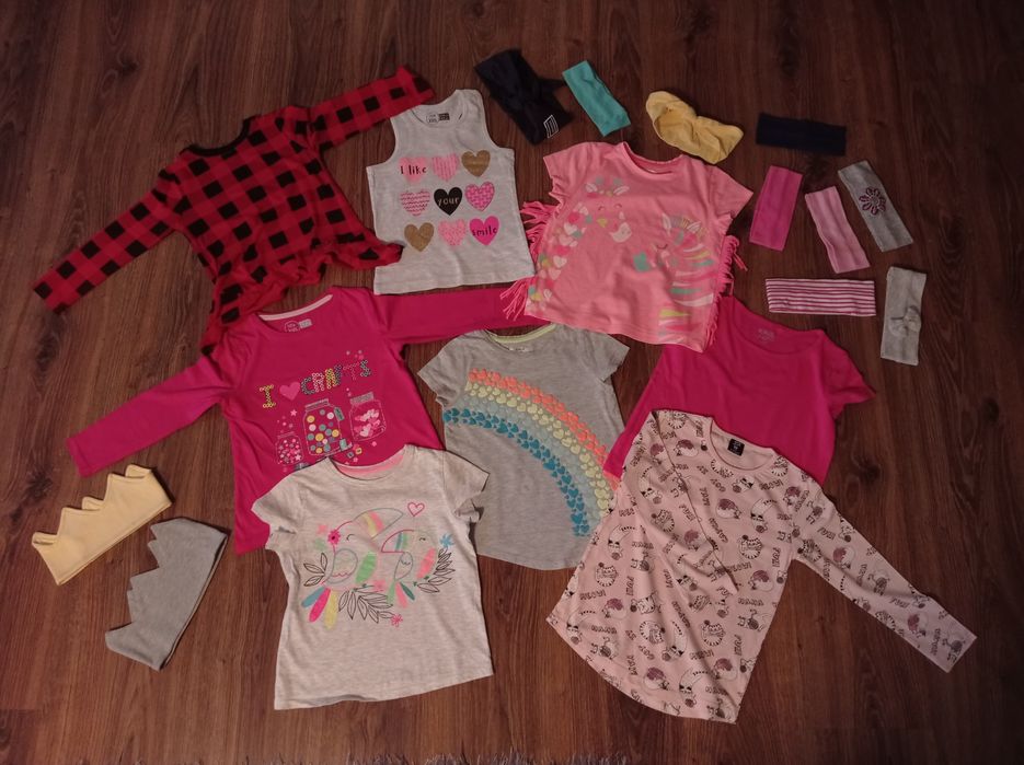 Mega Giga Paka ubranek dla dziewczynki  3 - 5/6 lat. Zestaw ubrań