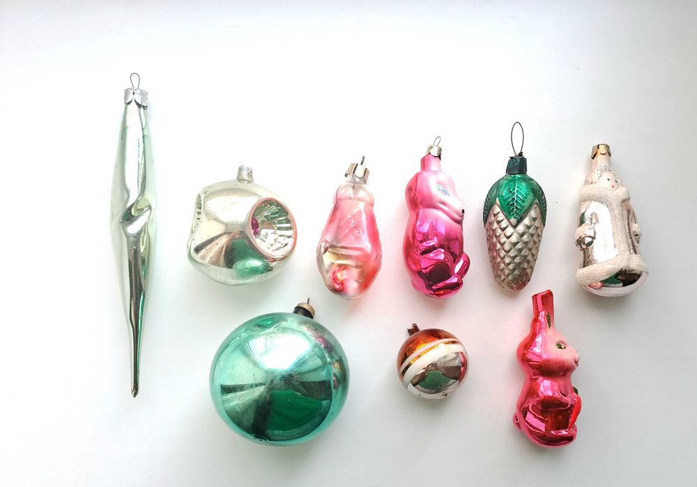 Елочные игрушки ретро