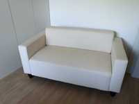Kanapa / sofa Ikea Klobo, 2 osobowa, 145 x 79 x 72 cm, biała / beżowa