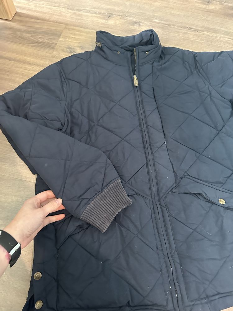 Granatowa kurtka męska xl jesienno zimowa pull&bear