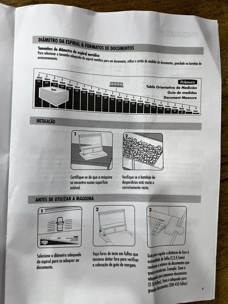 Fellowes Encadernadora manual de espiral metálica Metal 50 - Impecável