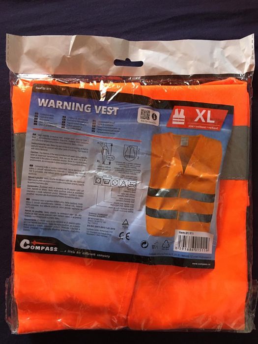 Светоотражающий жилет / сигнальный жилет / размер XL / спецодежда