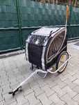 Przyczepka rowerowa dla psów do 50 kg Doggy Liner Paris De Luxe Teflon