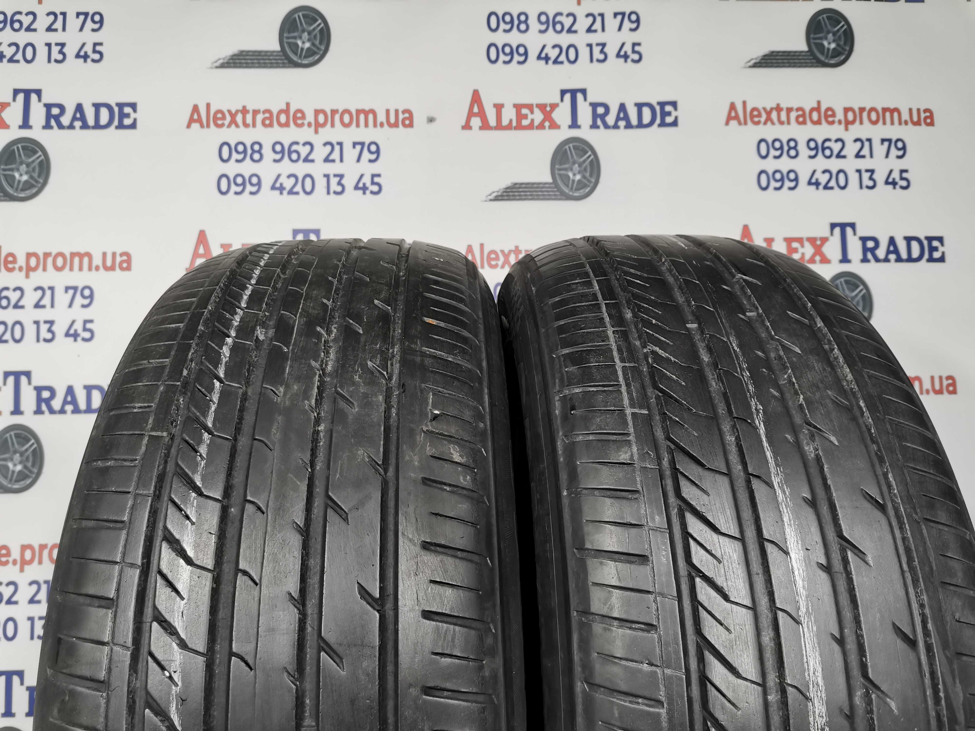 2 шт. 225/55 R17 Davanti DX640 літні шини б/у, 2020 рік, протектор 6мм