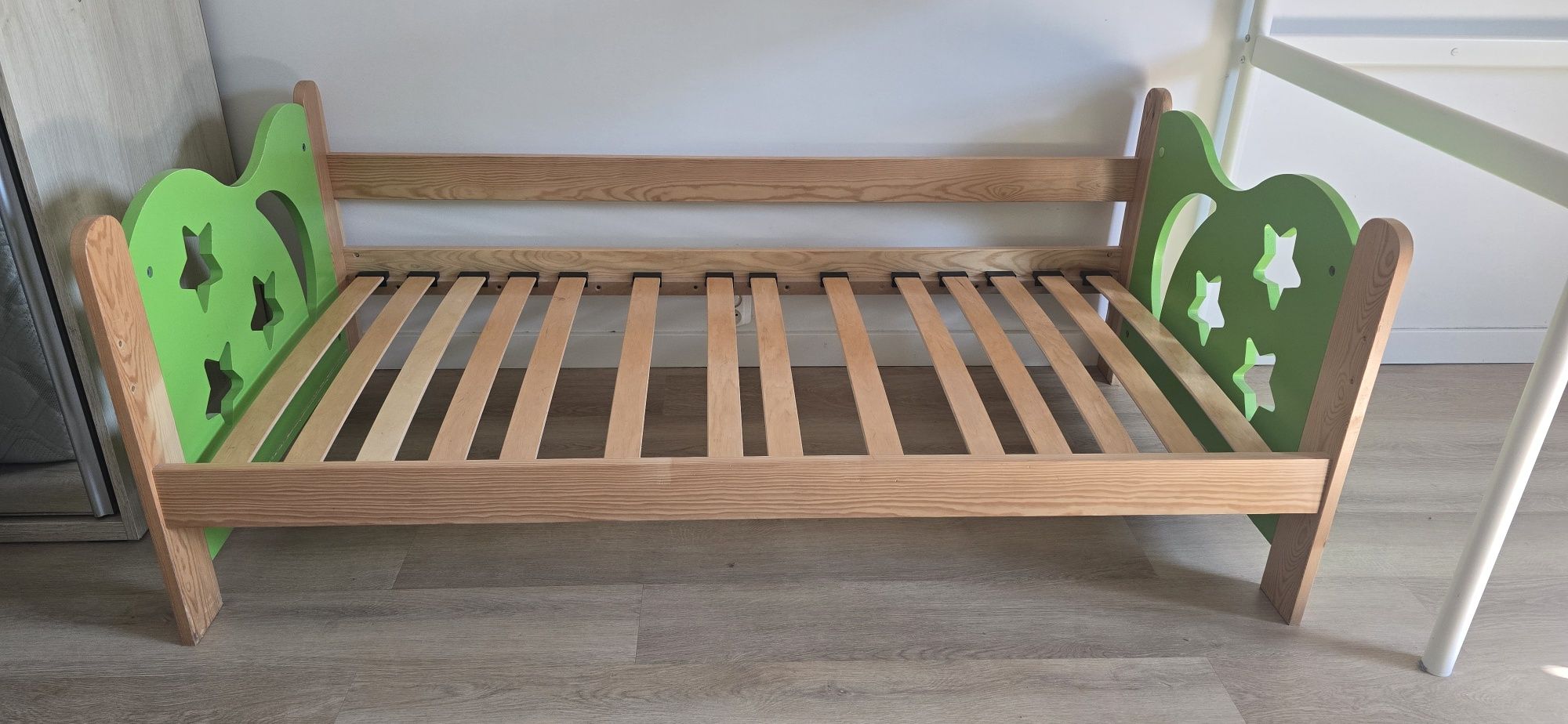 Łóżko dziecięce sosna 160x80 z materacem kokosowym  janpol