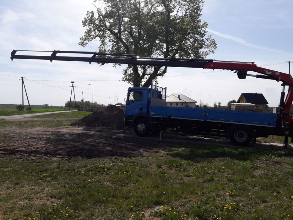 Transport ciężarowy z hds, usługi hds, dźwig Gostyń