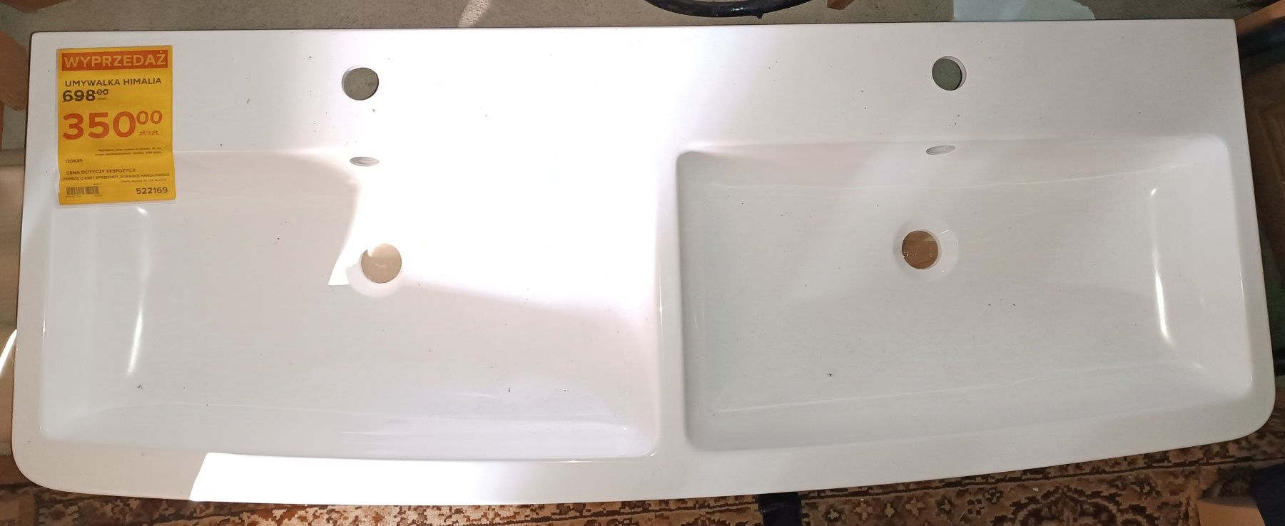 Szafka umywalka podwójna 120cm słupek