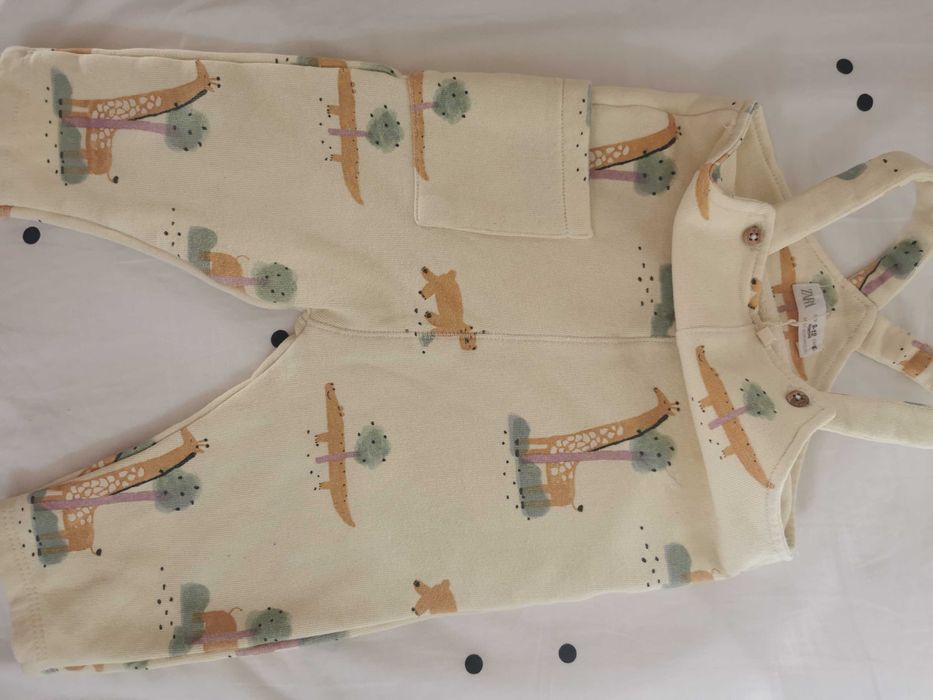 Ogrodniczki spodnie na szelkach Zara