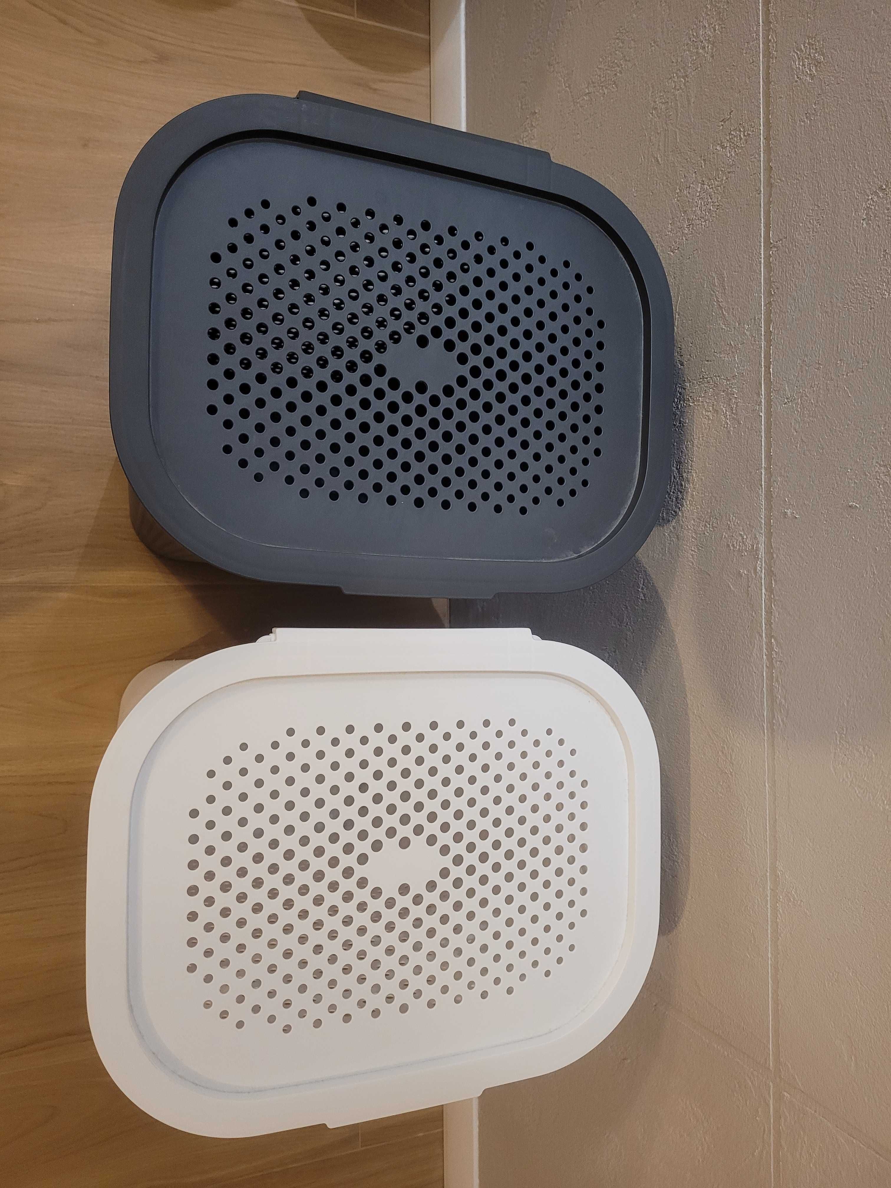 Szary Kosz na pranie Curver Infinity 60l