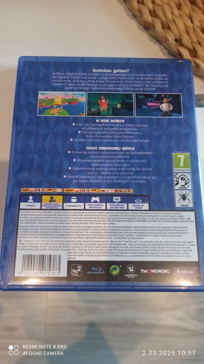 Spongebob SquarePants: Battle for Bikini Bottom, PS4