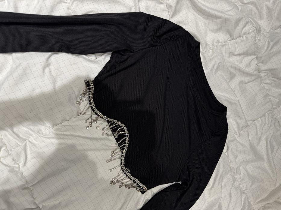 Топ з камінцями стразами