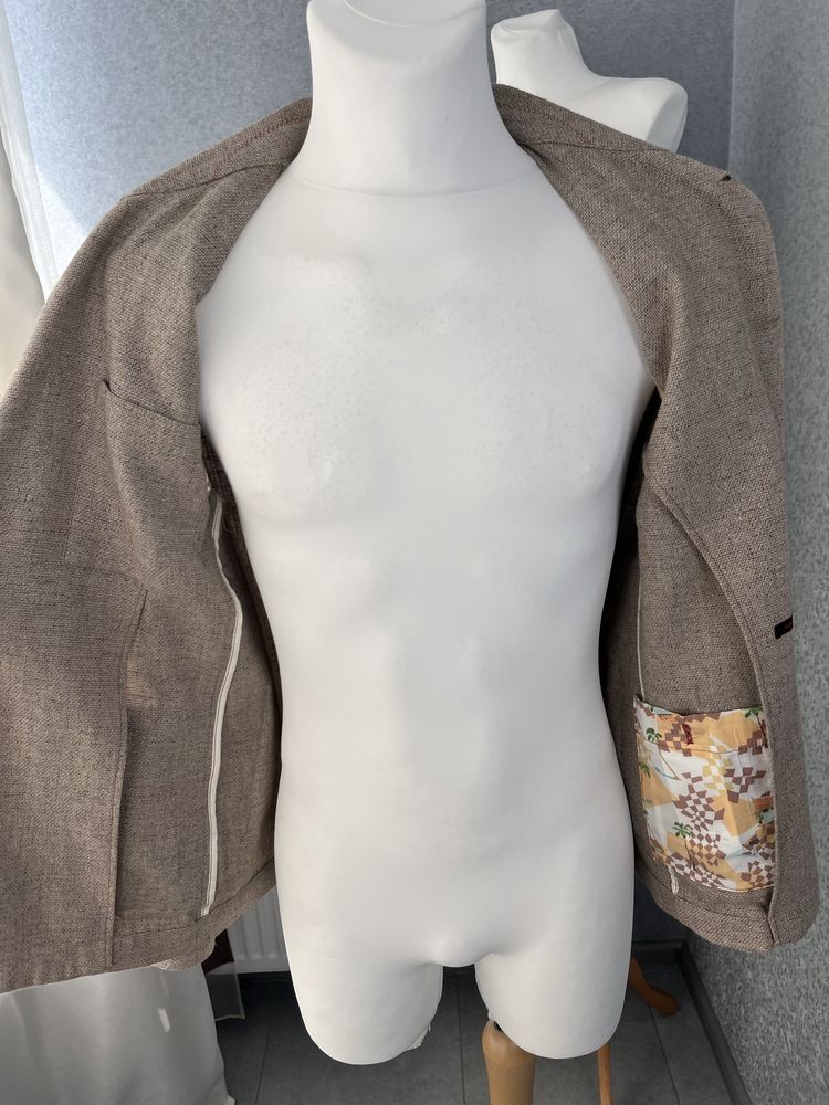 Льняний піджак club of gents suitsupply zegna