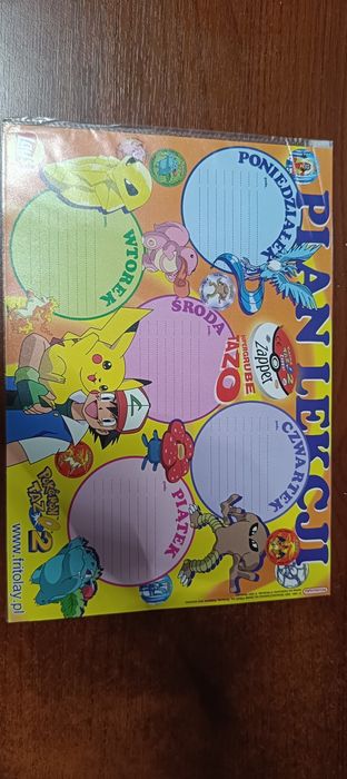 Pokemon tazo plan lekcji dunkin