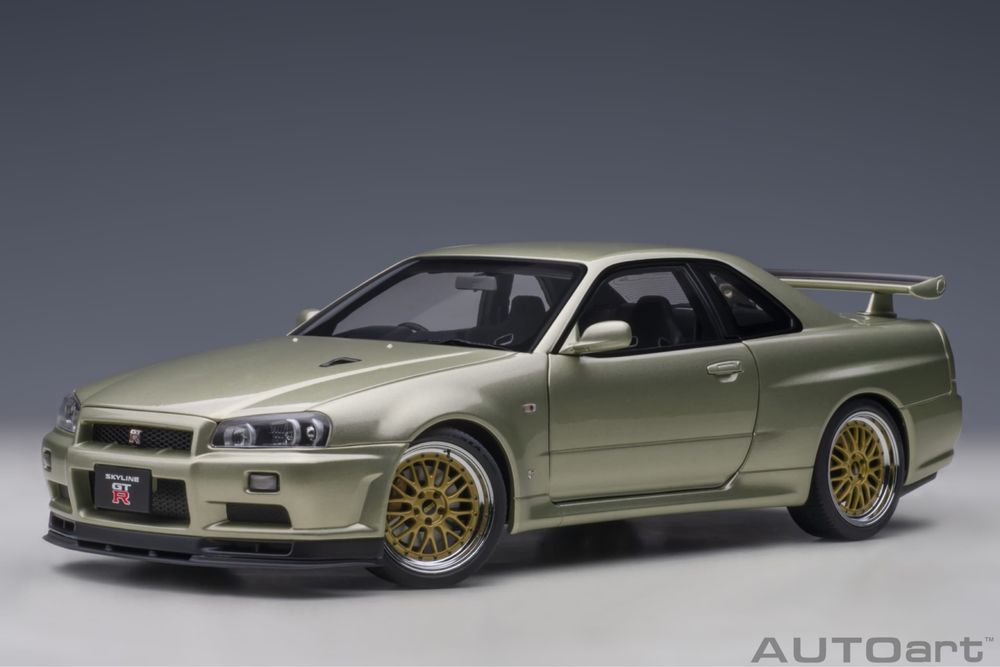 Autoart Nissan Skyline GT-R R34 V-Spec II Nür BBS LM 77405 BNR34 1/18
