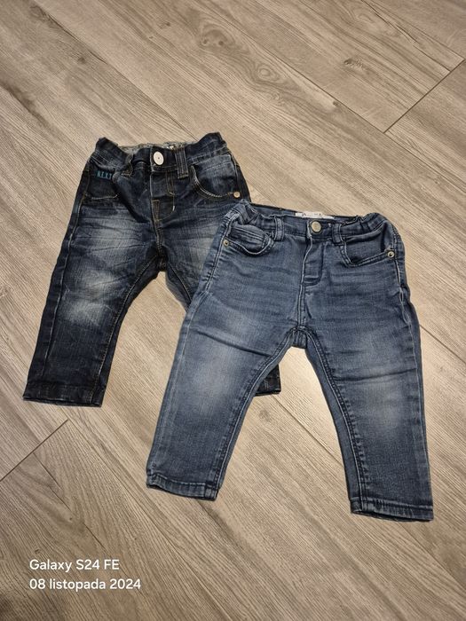 Spodenki jeansy 2 szt  Zara Next rozmiar 80