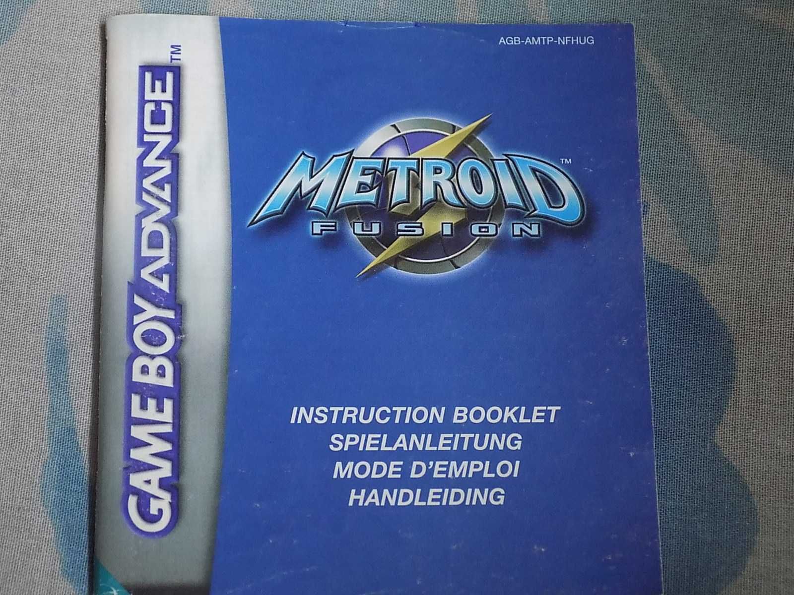 Oryginalny Metroid Fusion na Nintendo GameBoyAdvance/Micro/Nintendo DS