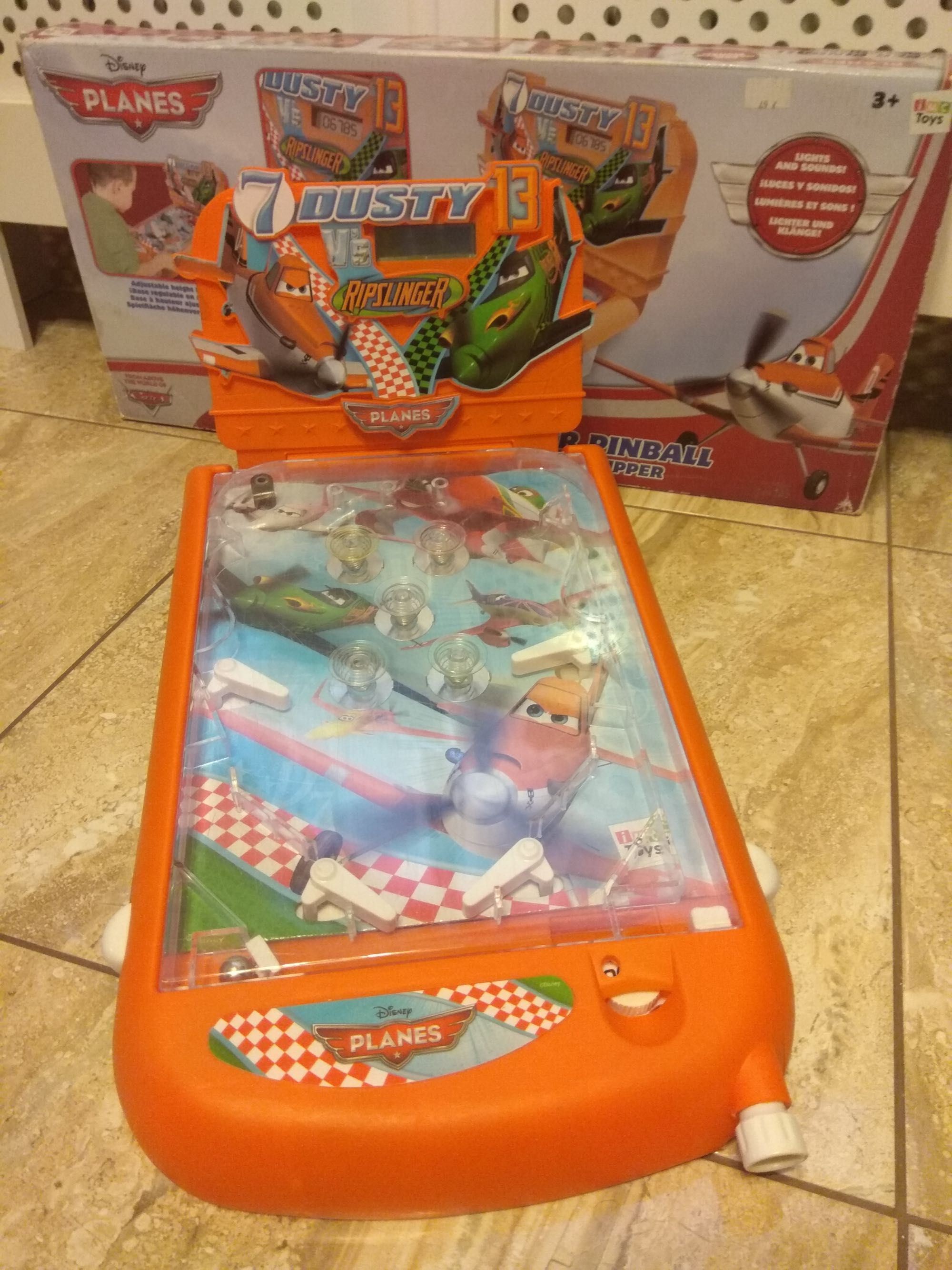 Pinball zręcznościowy flipper samoloty disney