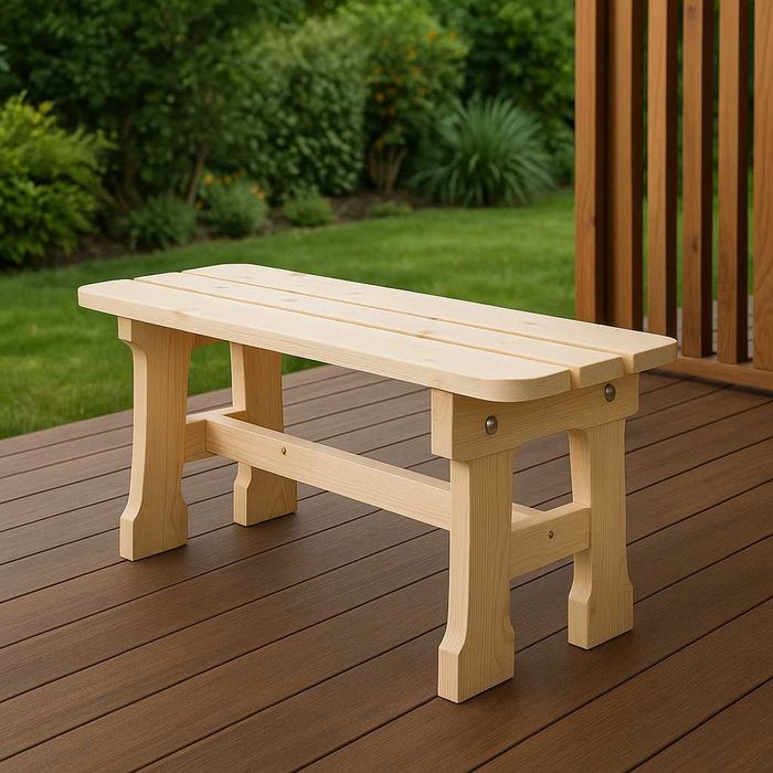 ławka ogrodowa 120 cm balkon taras  meble ogrodowe solidna