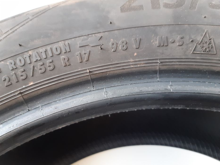 Całoroczne 215/55R17 Continental 2020r Montaż
