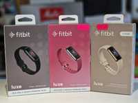 Фітнес-трекер браслет Fitbit Luxe Black Gold Pink