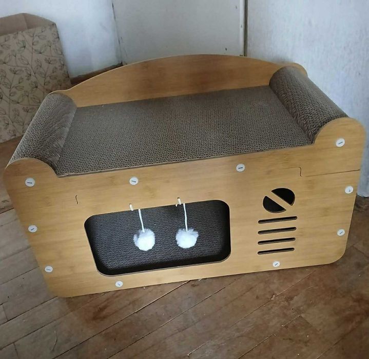 Nowy drapak domek dla kota legowisko piętrowe