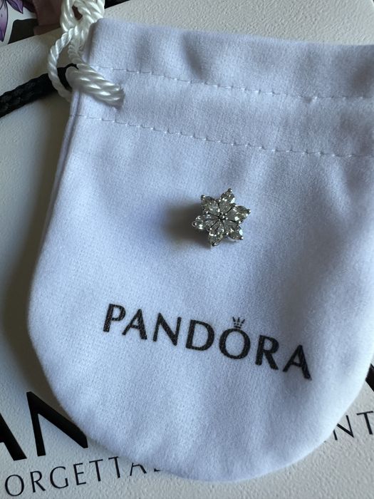 Charms Pandora koralik srebro ale s925 silver kwiatek