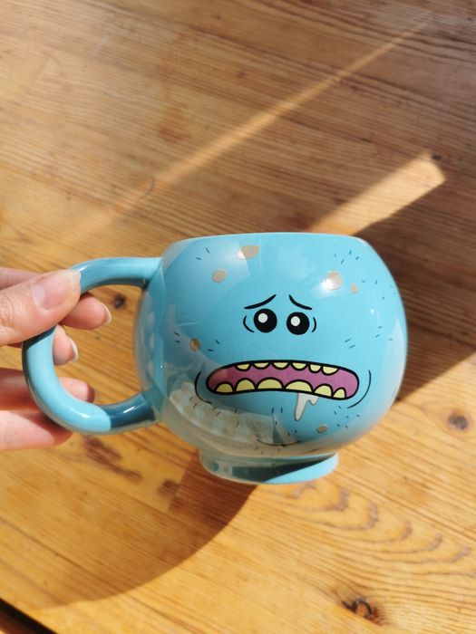 Kubek Rick i Morty Pan Miszuk Cartoon Network and Mr Meeseeks duży