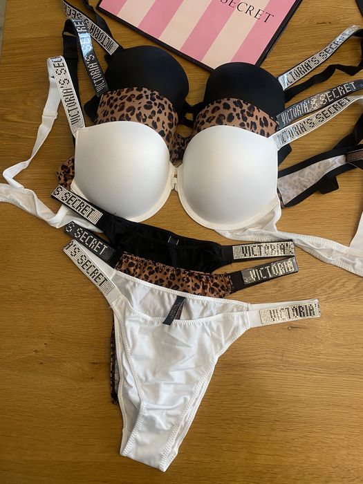 NOWY komplet bielizny Victoria’s Secret rozmiar B75 stanik + majtki