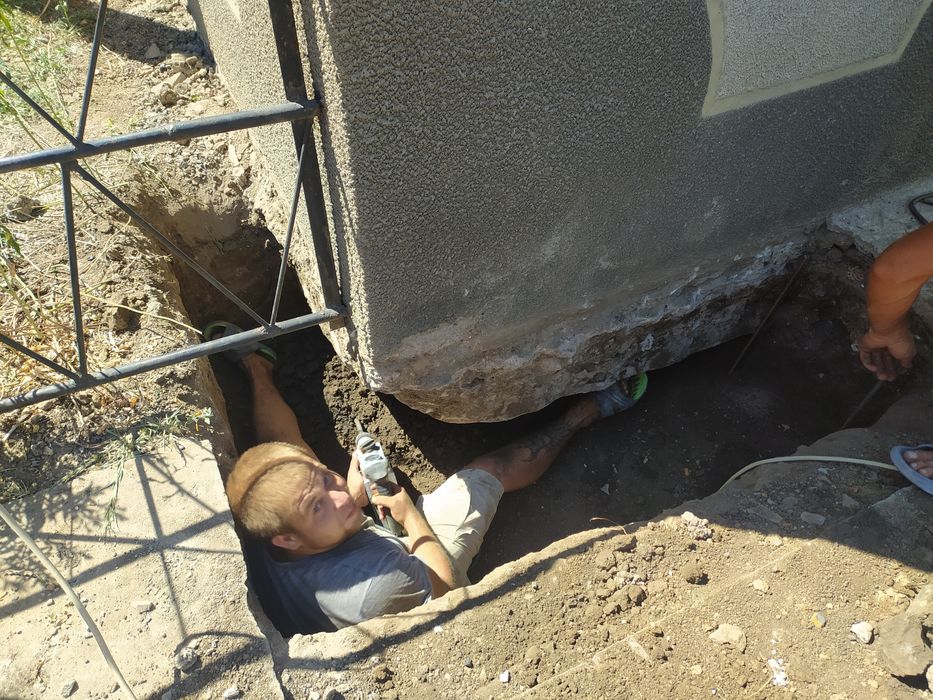 Бетонные работы.Усиление фундаментов.Отмостка.Демонтаж резка бетона.