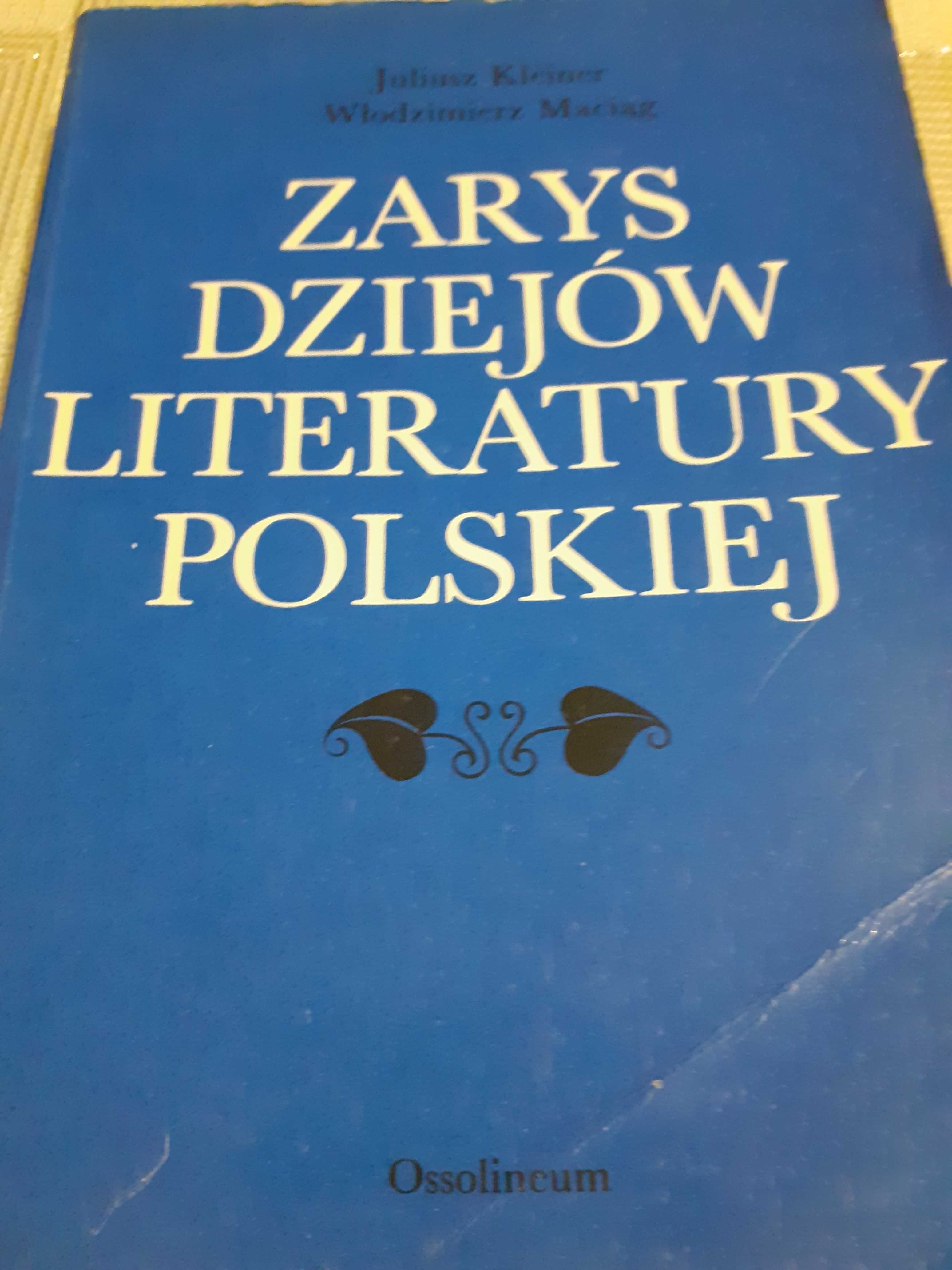 Zarys Dziejów Literatury Polskiej. Kleiner, Maciąg. .