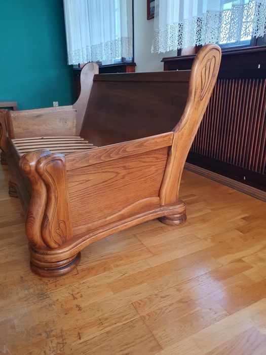 Zestaw wypoczynkowy drewno/skóra