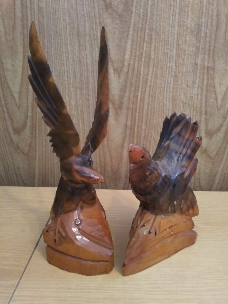 Статуэтка деревянная птица