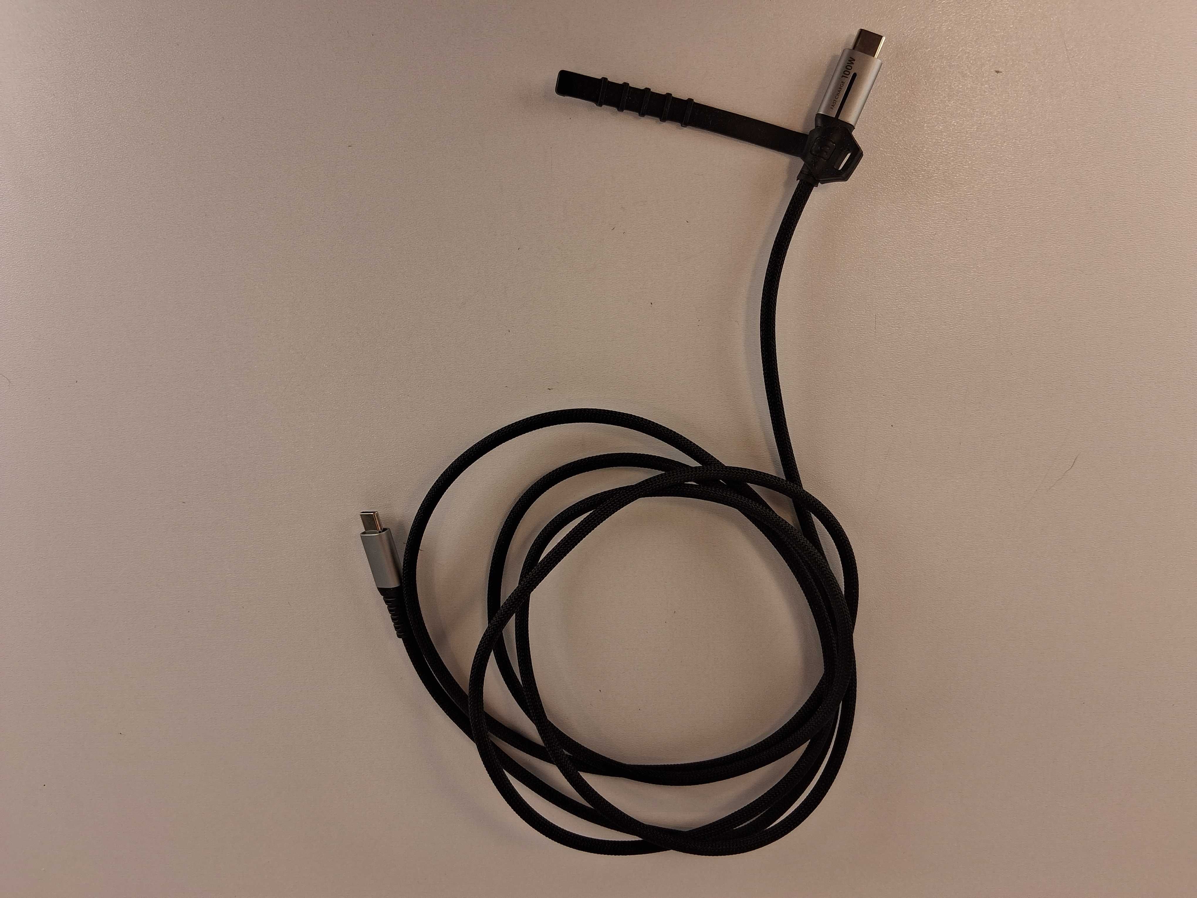 E072 Kabel USB-C do USB-C Fast Charge 100W Szybkie Ładowanie 1,8 m