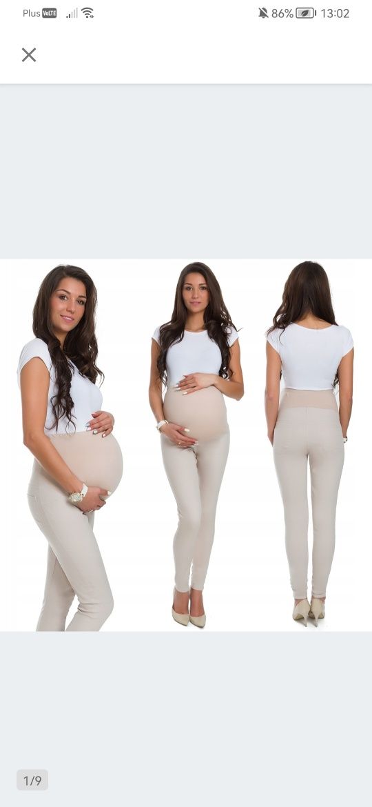 Spodnie ciążowe XL nowe z metką