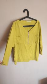 Wiosenna lejąca limonkowa bluzka 44 quiosque
