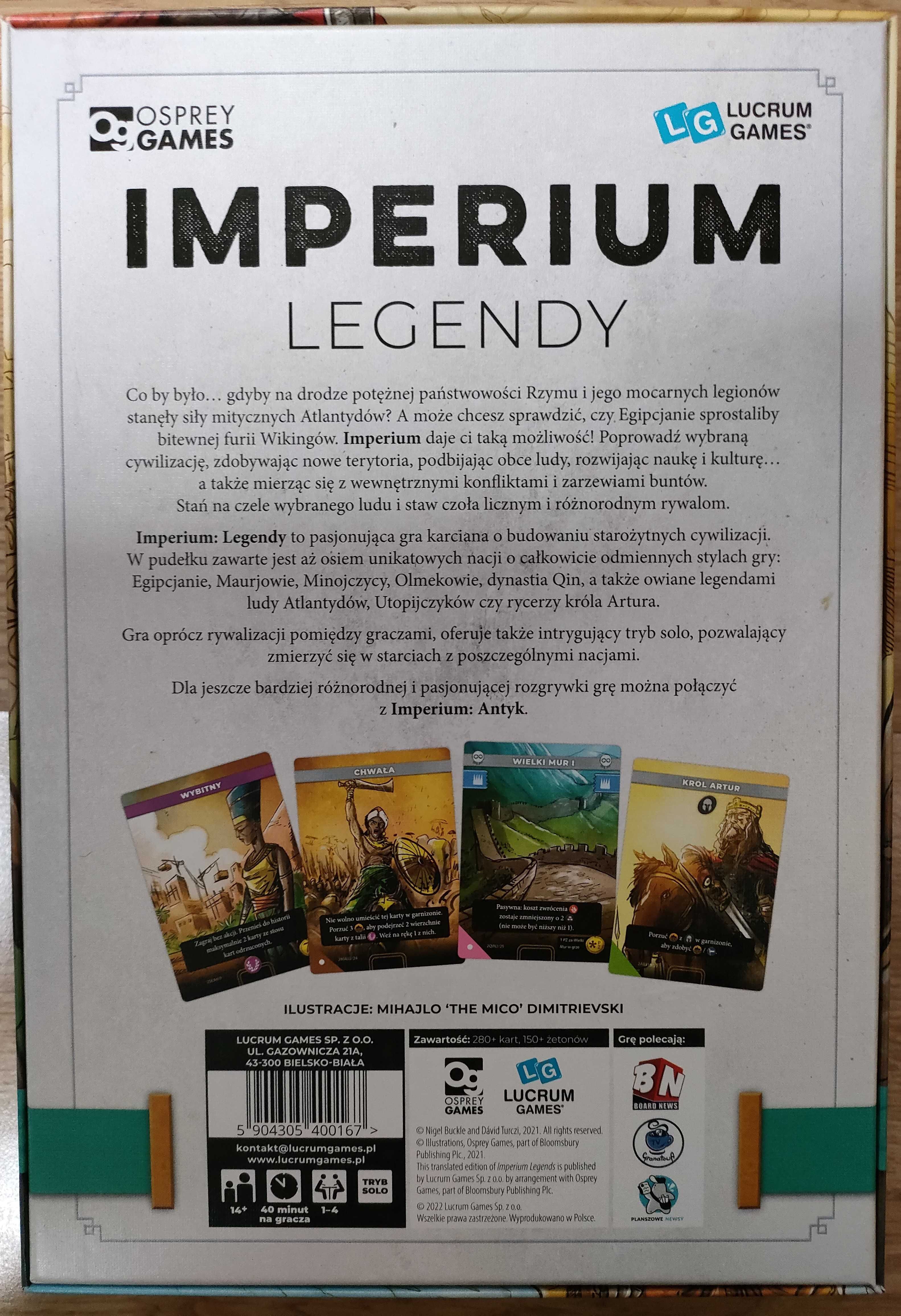 Imperium Legendy - gra karciana Lucrum Games