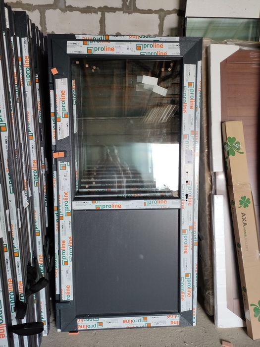 Drzwi PCV 90x210 Antracyt