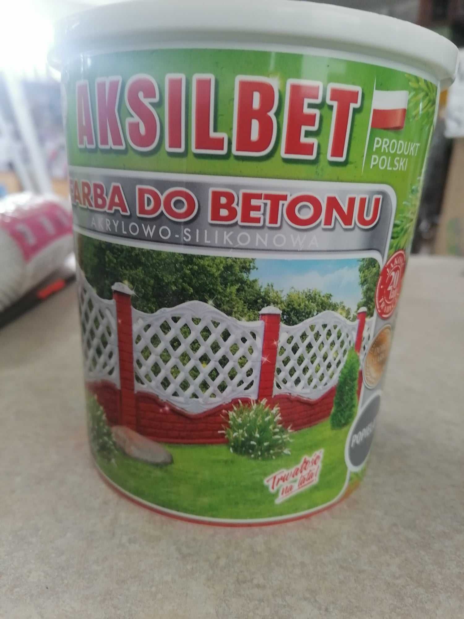 Farba do betonu AKSILBET popiel jasny 1l