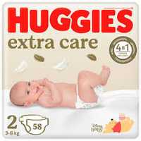 Підгузки Huggies extra care 2 58 шт