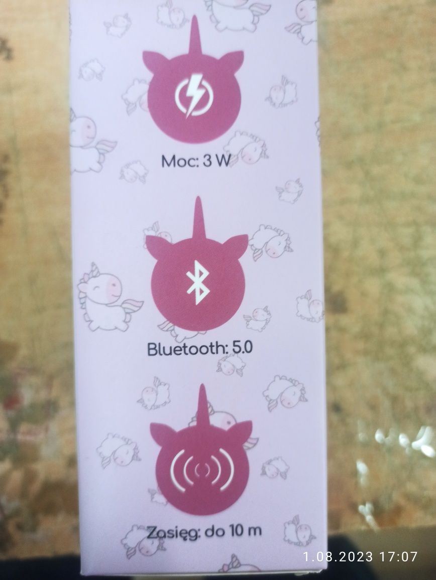 Nowy głośnik bluetooth jednorożec