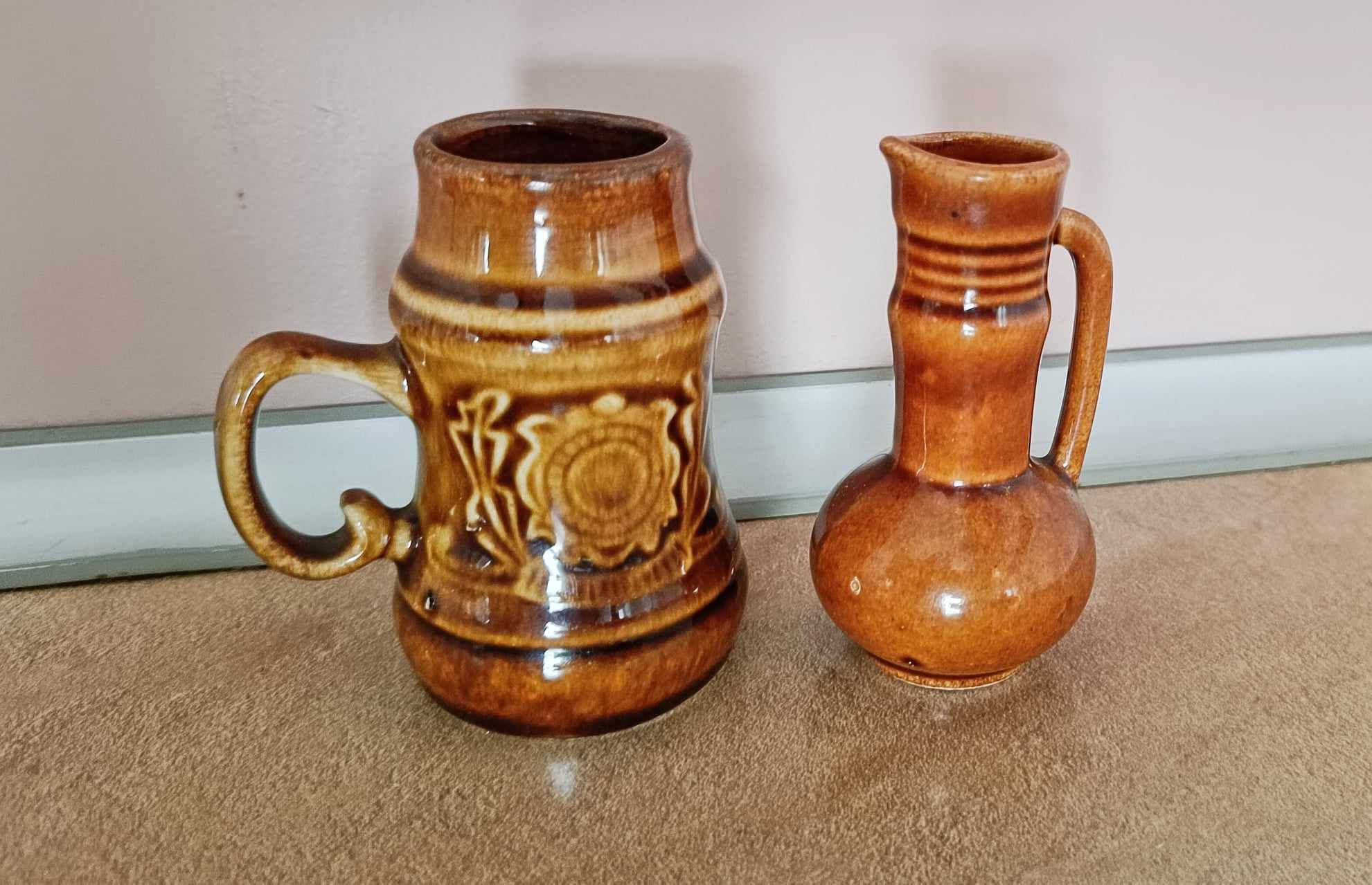 Kufelek Kubuś Mirosławice plus wazonik PRL vintage