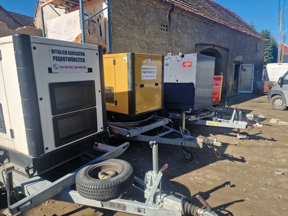 Wynajem agregatów prądotwórczych wypożyczalnia 12kw-550kw CAŁODOBOWO