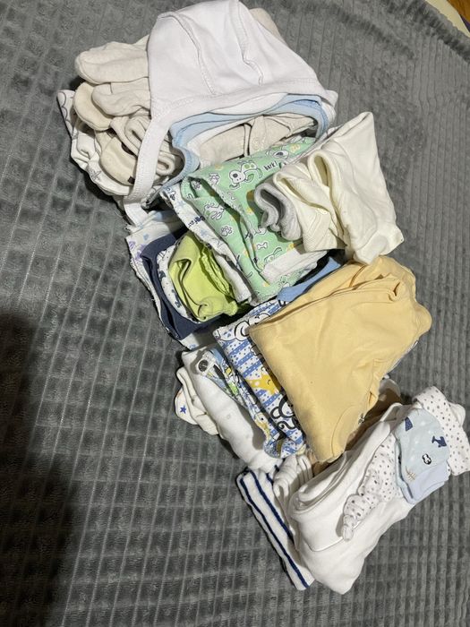 Пакет речей в пологовий, речі для новонародженого, чоловічок/сліп/боді