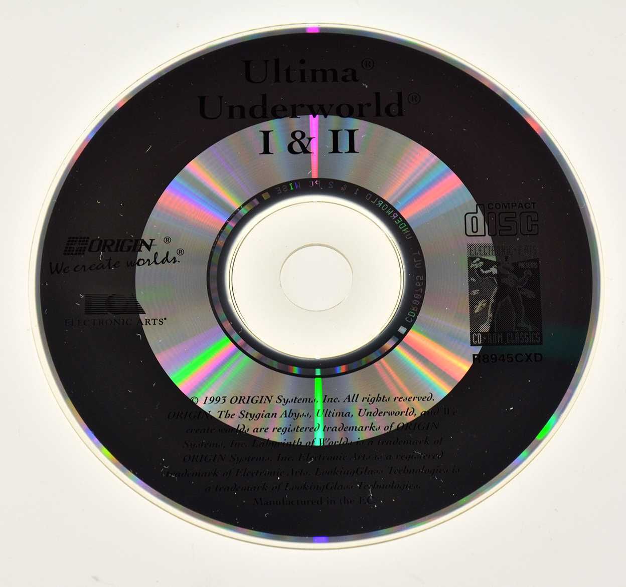 ULTIMA UNDERWORLD I & II - box CD, Origin 1993, dos